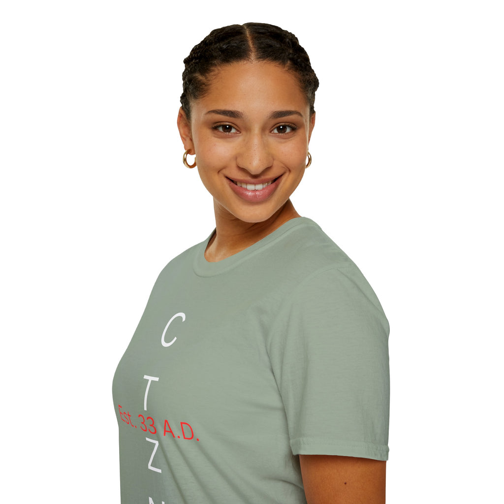CTZN T-Shirt — CTZN Vertical Logo “Est. 33 A.D.” Graphic Tee