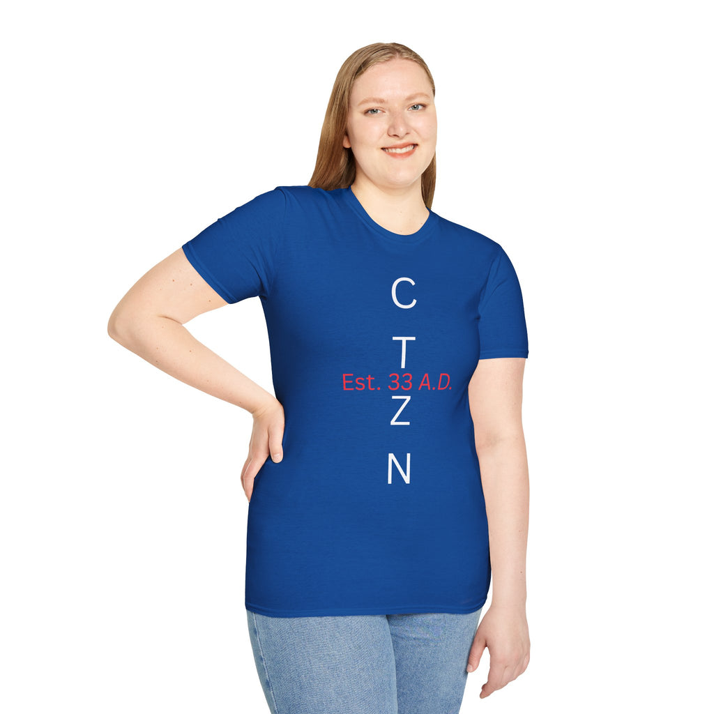 CTZN T-Shirt — CTZN Vertical Logo “Est. 33 A.D.” Graphic Tee