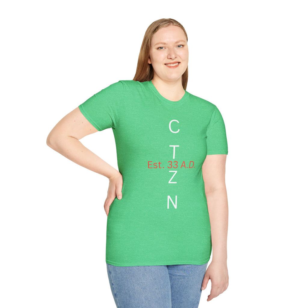 CTZN T-Shirt — CTZN Vertical Logo “Est. 33 A.D.” Graphic Tee