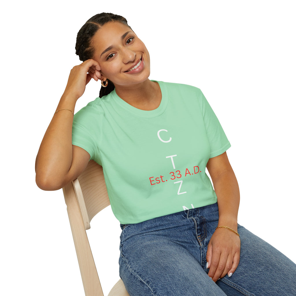 CTZN T-Shirt — CTZN Vertical Logo “Est. 33 A.D.” Graphic Tee