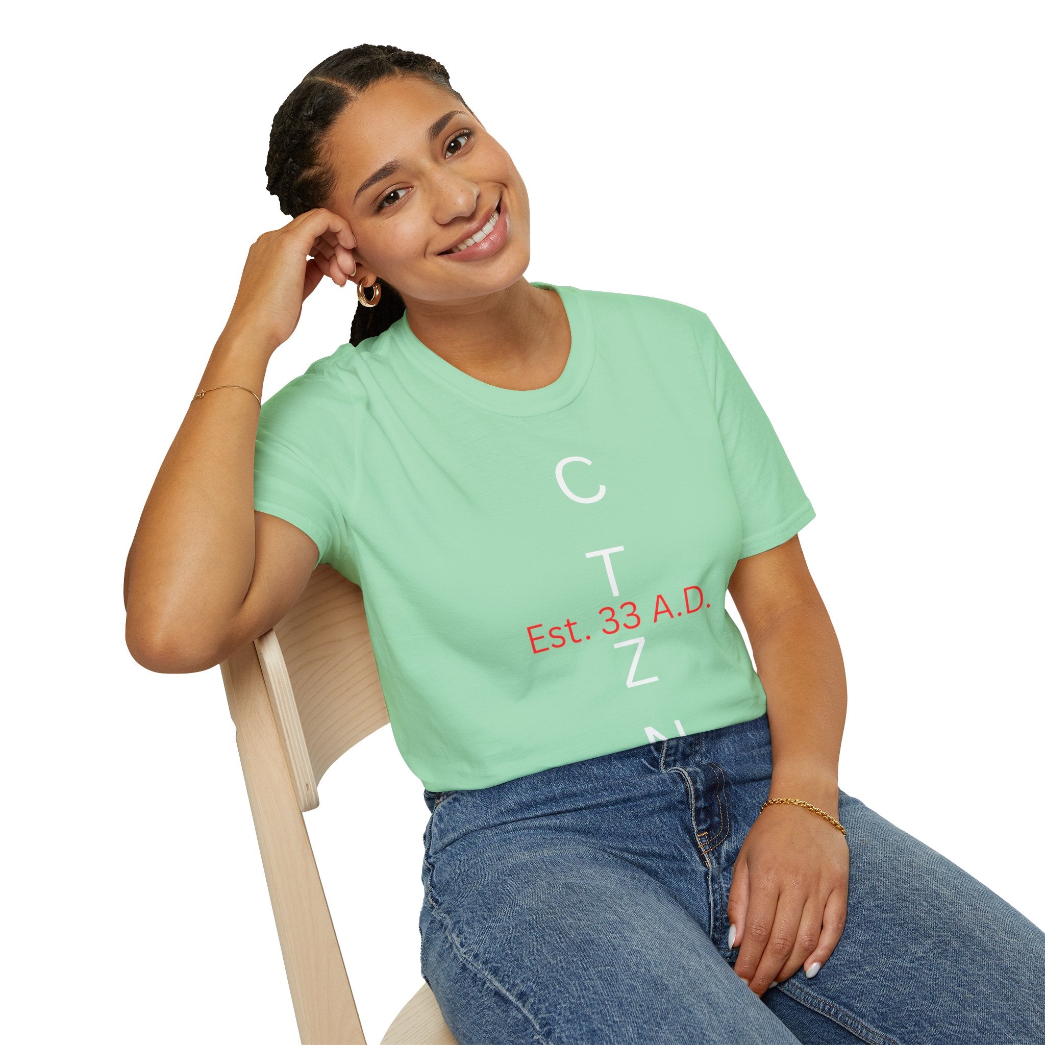CTZN T-Shirt — CTZN Vertical Logo “Est. 33 A.D.” Graphic Tee