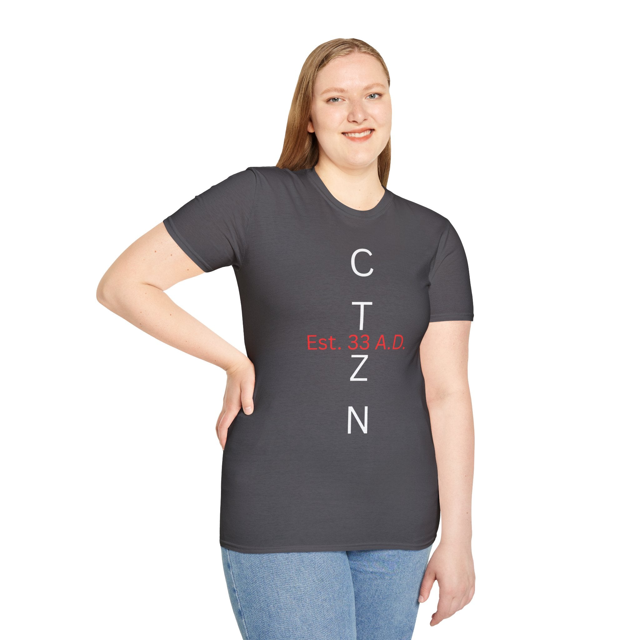 CTZN T-Shirt — CTZN Vertical Logo “Est. 33 A.D.” Graphic Tee
