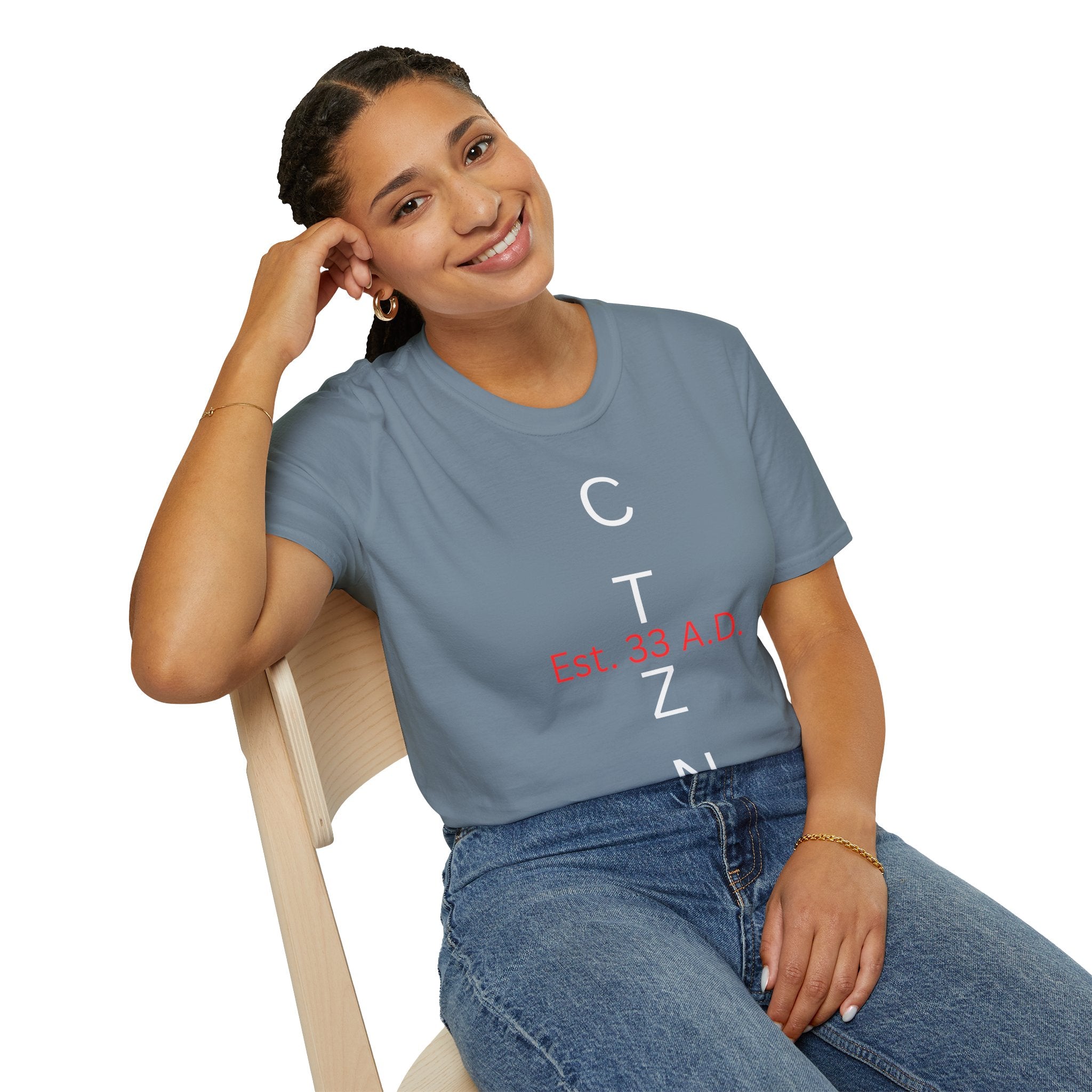 CTZN T-Shirt — CTZN Vertical Logo “Est. 33 A.D.” Graphic Tee