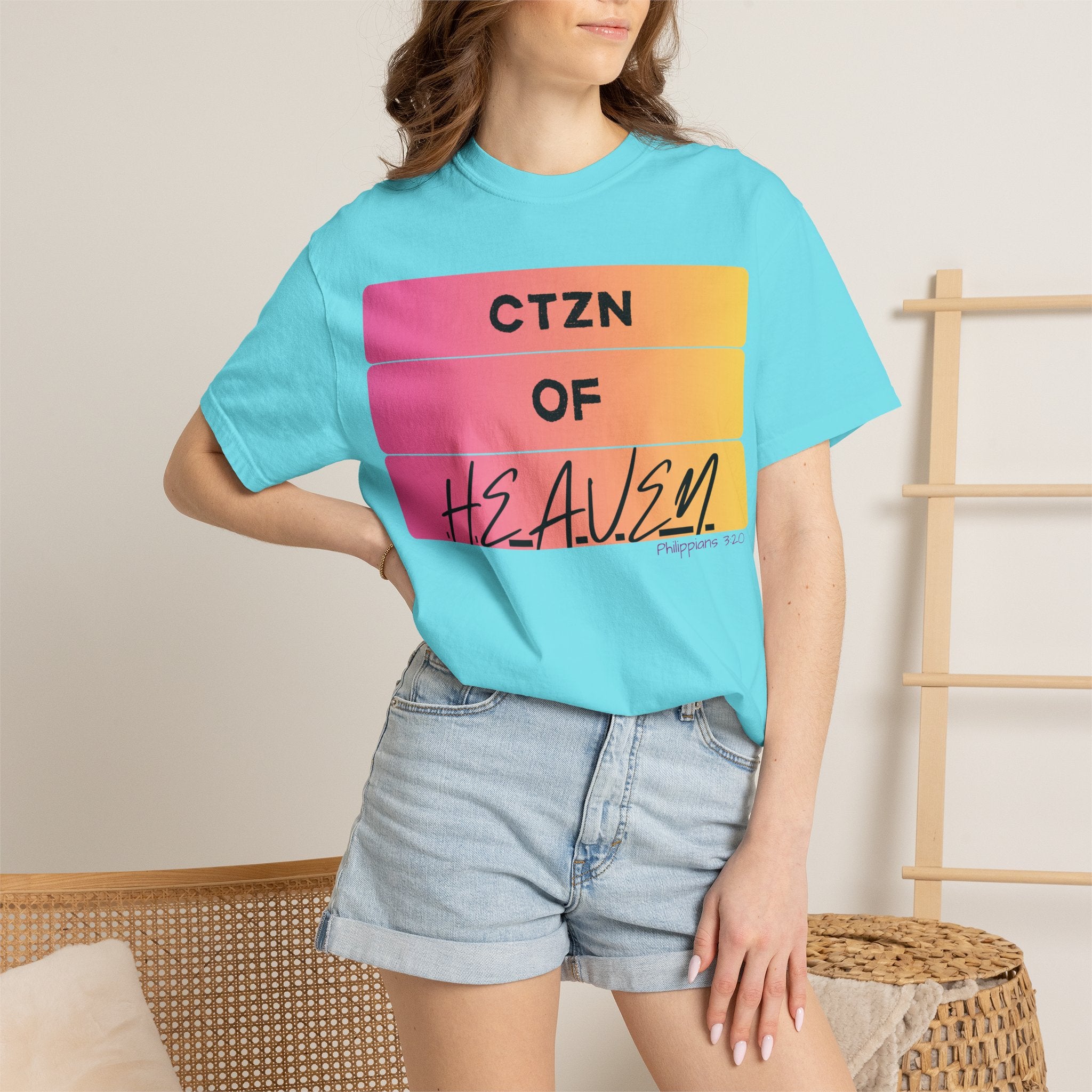 CTZN of Heaven Graphic T-Shirt — Sunset Gradient Faith Tee