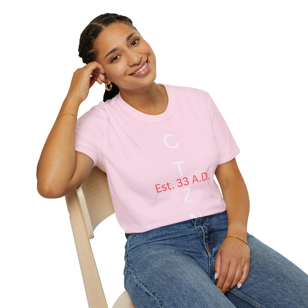 CTZN T-Shirt — CTZN Vertical Logo “Est. 33 A.D.” Graphic Tee