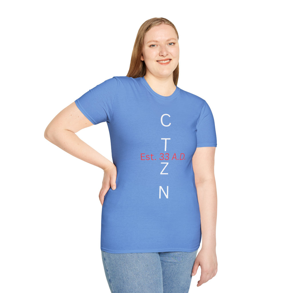 CTZN T-Shirt — CTZN Vertical Logo “Est. 33 A.D.” Graphic Tee