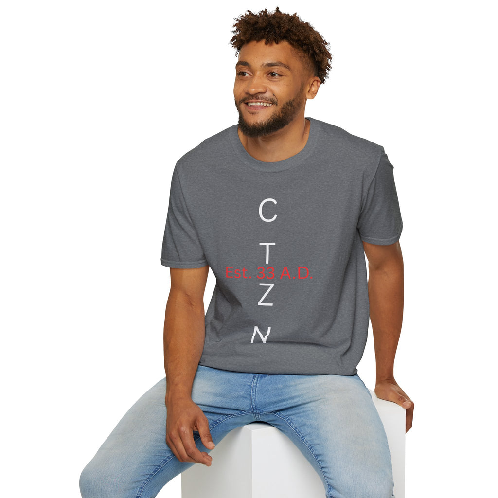 CTZN T-Shirt — CTZN Vertical Logo “Est. 33 A.D.” Graphic Tee