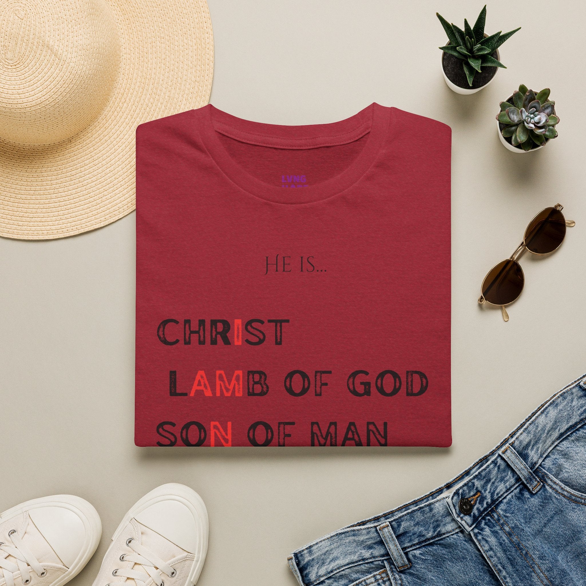 Christian Graphic T‑Shirt — Unisex "He Is... "